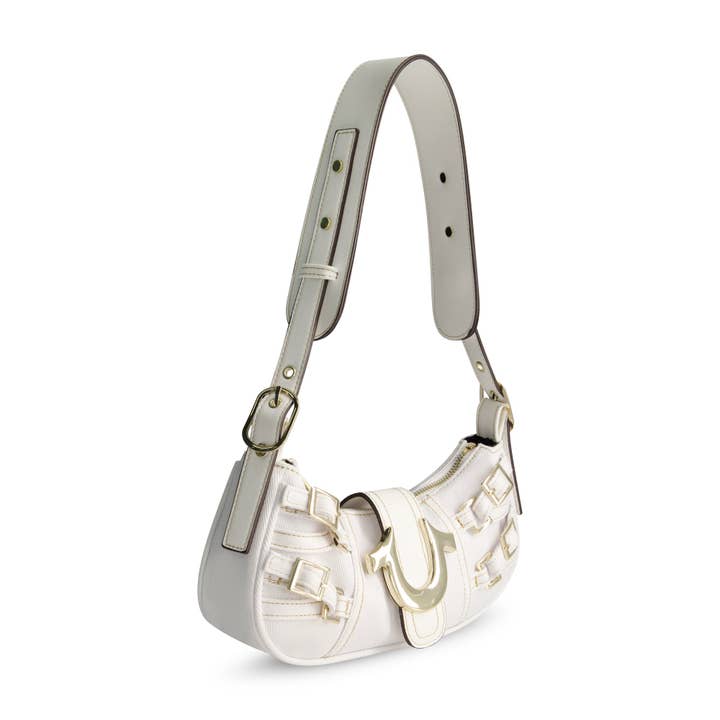 True Religion - Wholesale Shoulder Bag - Women's - True Religion Multi-Strap Denim Shoulder Bag, WHITE2