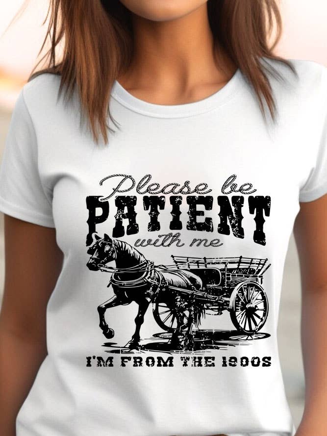 Please Be Patient With Me Im From The 1900s, t-shirt unisexe à col rond pour la vente par Top Avenue