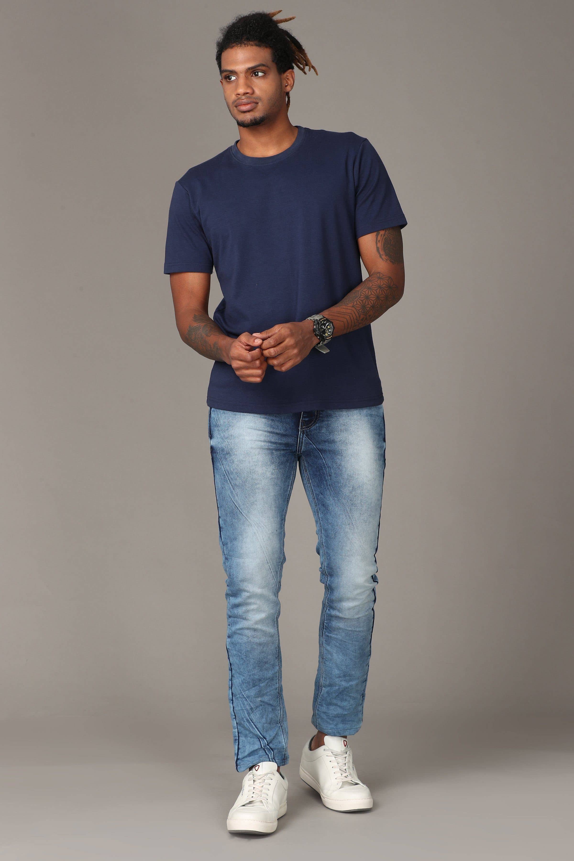 KEF CLOTHING – wholesale Jeans – Men’s – Blue with Light Fade Jeans3