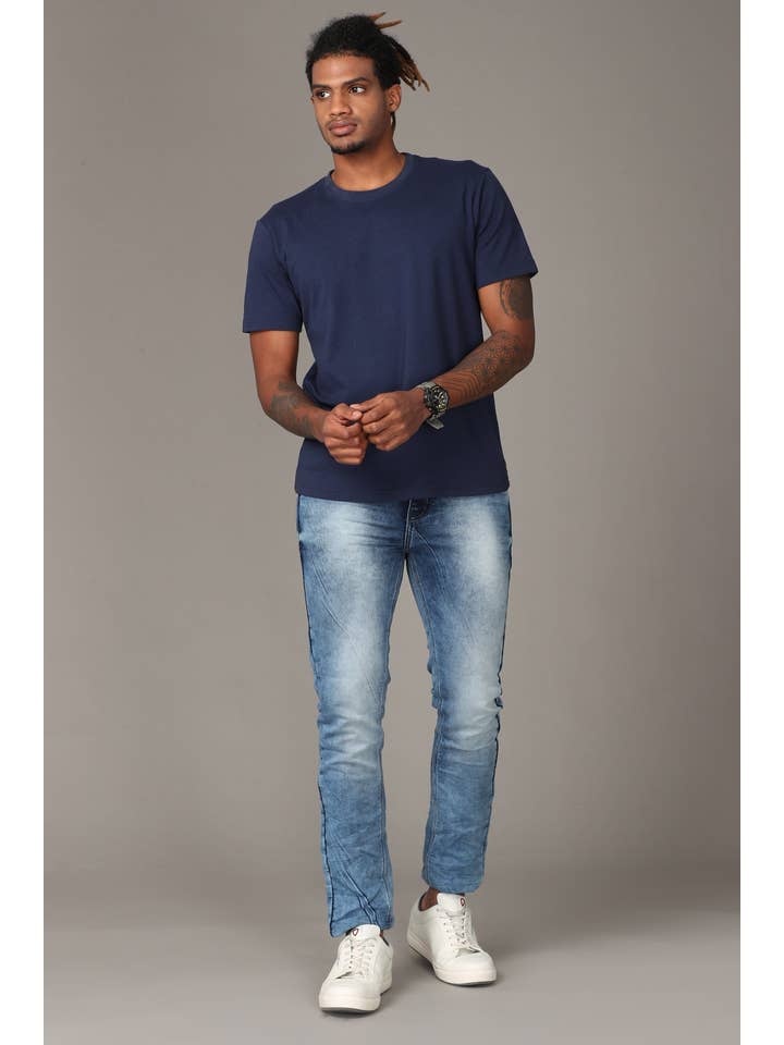 KEF CLOTHING – wholesale Jeans – Men’s – Blue with Light Fade Jeans3