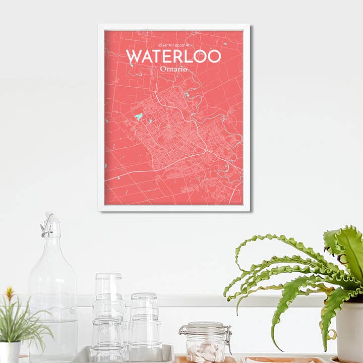 OurPoster.com - Wholesale Poster - Waterloo City Map Poster190