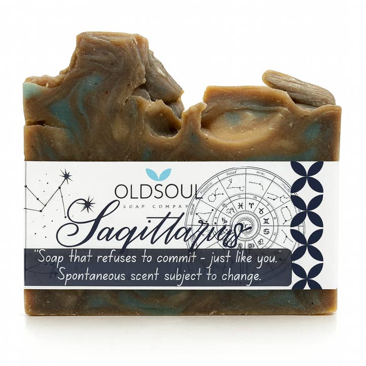 Sagittarius Soap for wholesale by Old Soul Soap Company Inc.