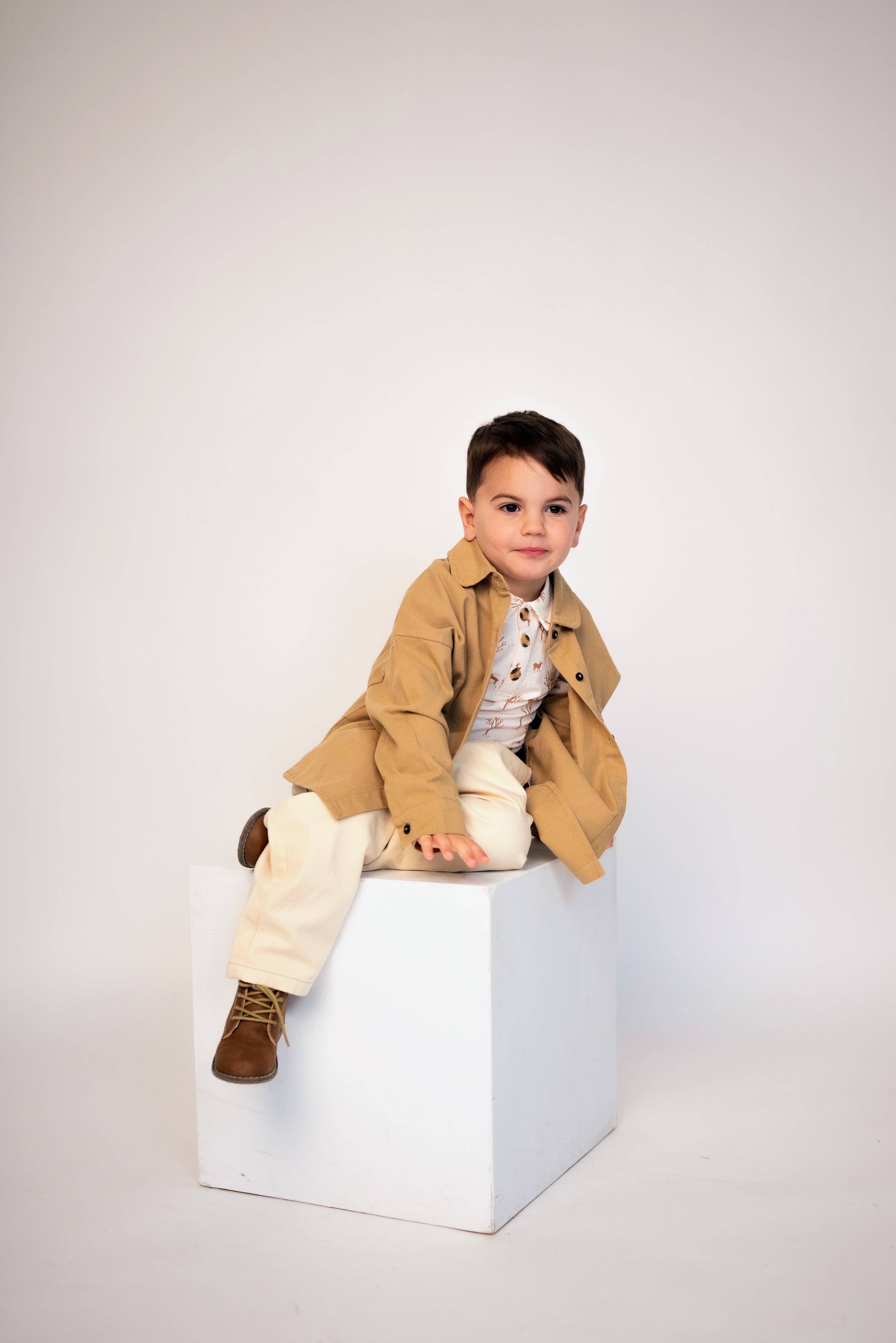 ntrl co. - Wholesale Shirt Jacket/Shacket - Kids - Dakota Denim Shacket | Gender -Neutral1