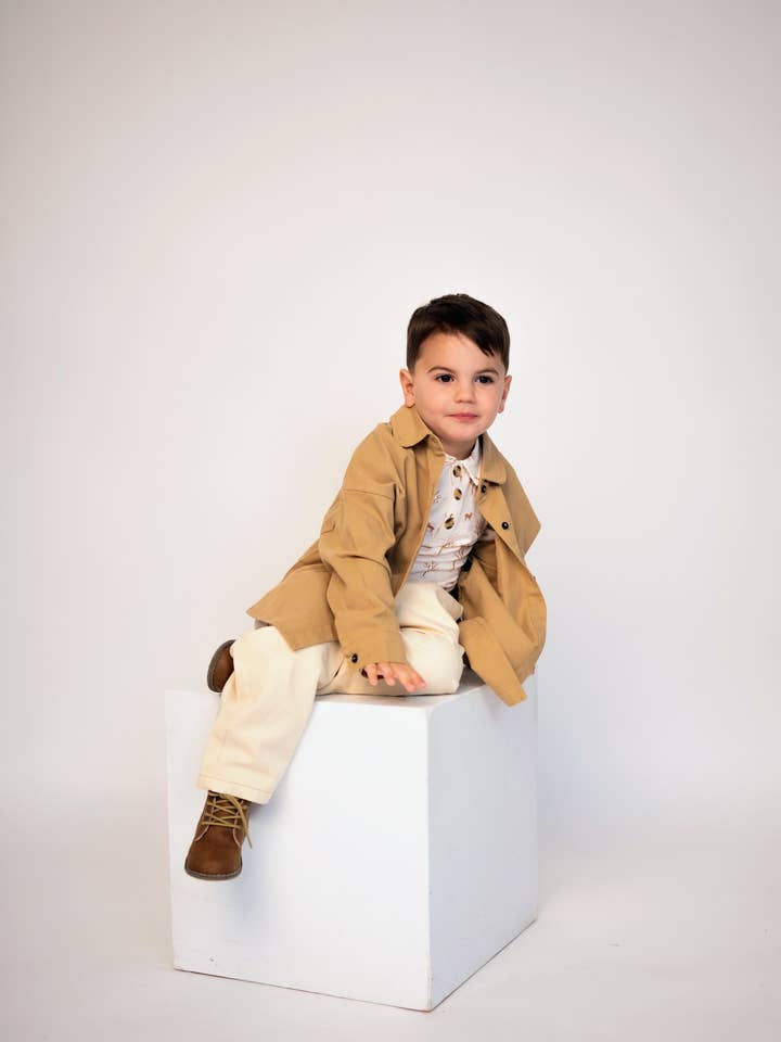 ntrl co. - Wholesale Shirt Jacket/Shacket - Kids - Dakota Denim Shacket | Gender -Neutral1