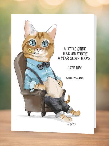 En liten fågel viskade till mig | Födelsedagskort för wholesale av Mark Ludy Art Books & Games