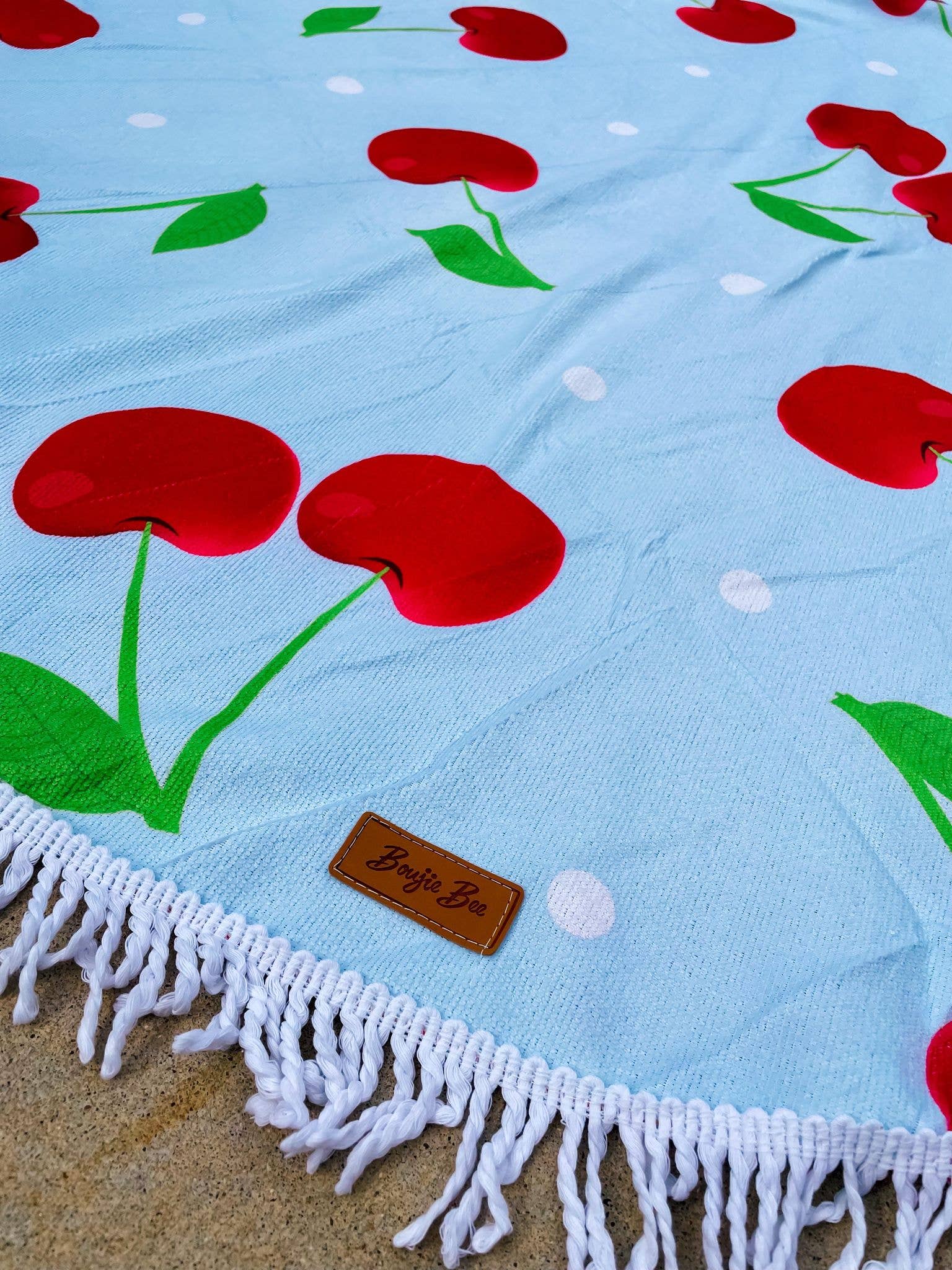 Dirty Bee - Venta al por mayor Toallas de playa - Toallas de playa Boujie Bee Cherry1