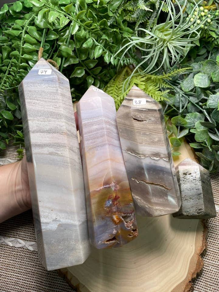 Ocean Jasper Tower for wholesale by Copper Ashes