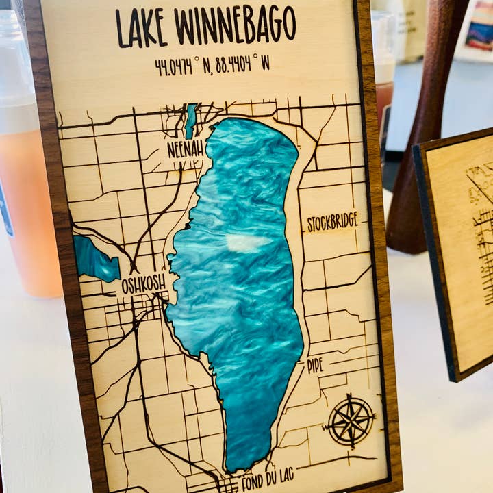 SJ Imaginations - Wholesale Map - Custom lake or city maps5