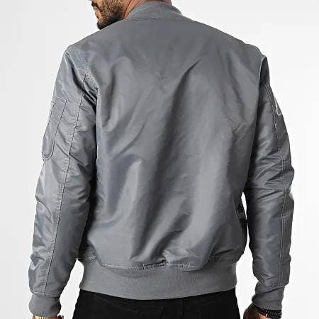 MACKTEN - Wholesale Bomber Jacket - Men's - Men's grey bomber jacket3