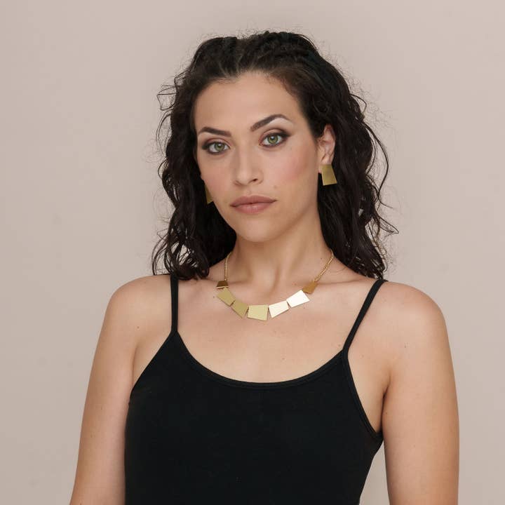 KLK - Wholesale Pendant/Charm Necklace - Trapezi necklace1