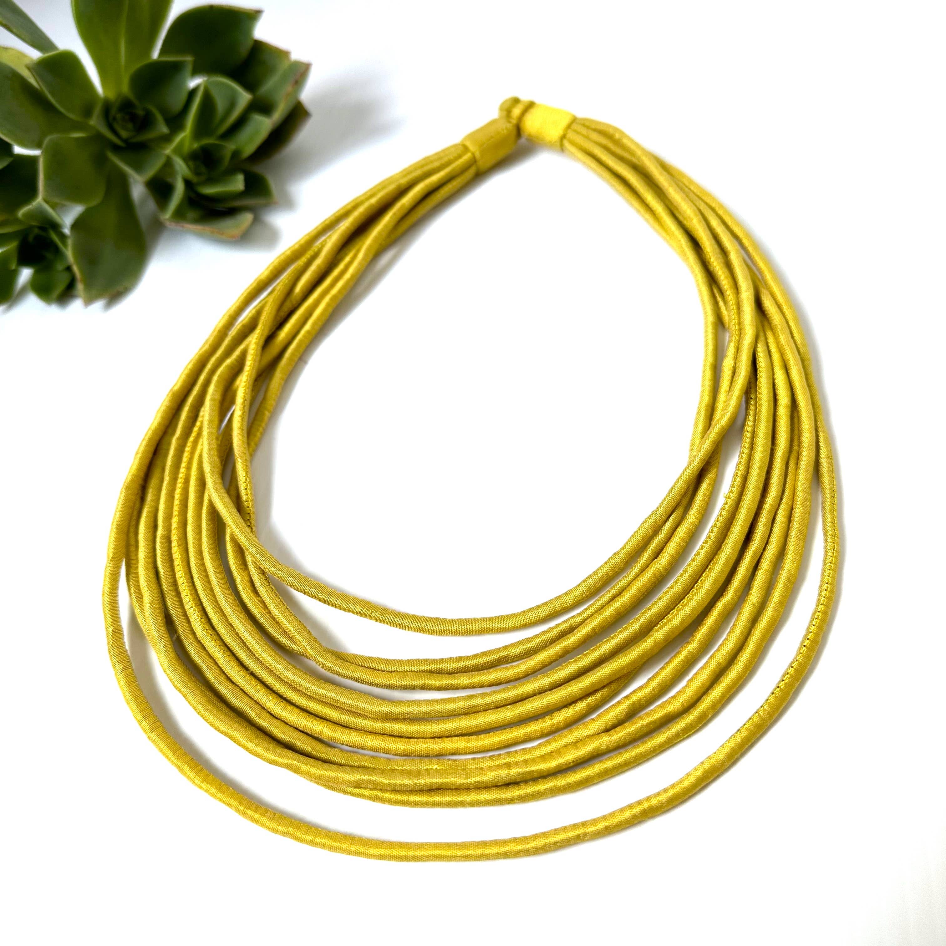 Sophie Silks - Wholesale Woven Necklace - Multi Strands Boho Necklace21