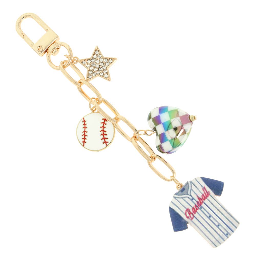 anbfashion - Wholesale Crossbody Bag - Women's - BASEBALL FASHION BAG CHARMS 19-18062