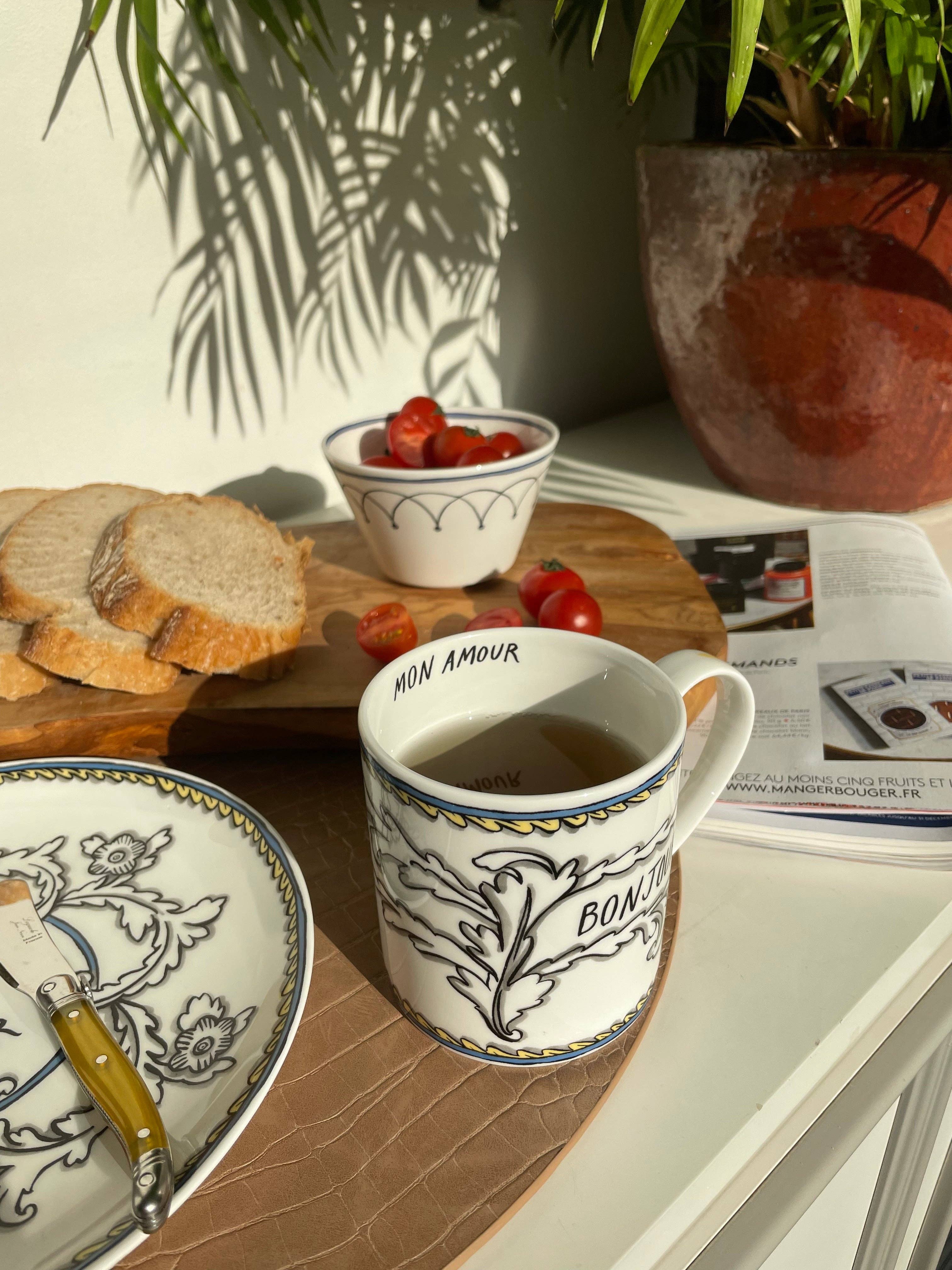 Twig NY - Vendita all'ingrosso Tazza - Tazza Bonjour Mon Amour2