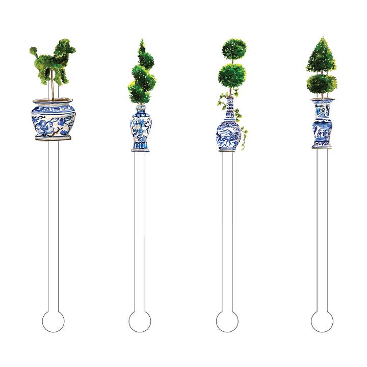 LASS UNS ÜBER TOPIARIES REDEN ACRYL-RÜHRSTÄBCHEN COMBO für den Großhandel von XO ACRYLICS | ACRYLIC STICKS