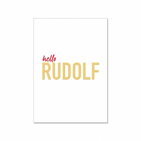 postcard up, Hello Rudolf for wholesale by 17;30