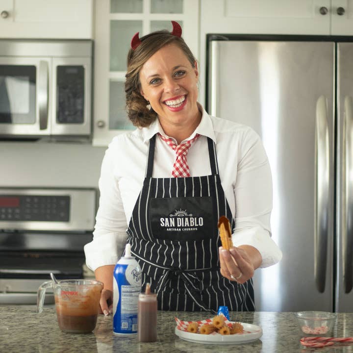 San Diablo Signature Churro Chef Apron for wholesale by San Diablo Artisan Churros