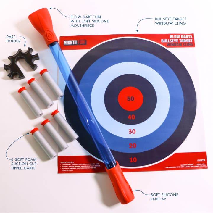 Mighty Fun! - Wholesale Toy Set - Kids - Blow Darts Target Set
