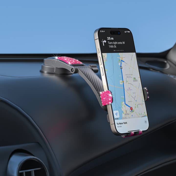 LAX Gadgets - Wholesale Phone/tablet stand - Bling Adjustable Cradle Mount For iPhone/Android Retail Pack12