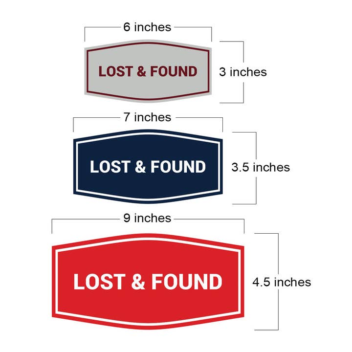 Signs ByLITA Fancy Lost & Found Sign for wholesale by All Quality
