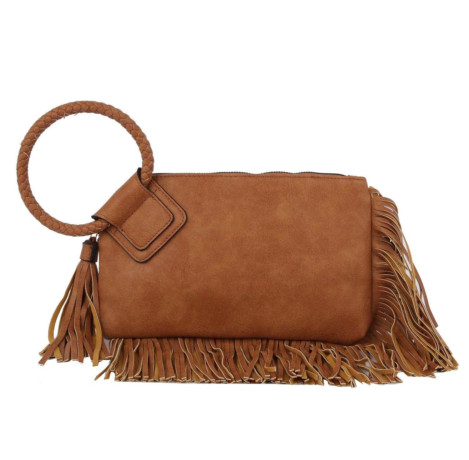 MiMi Wholesale - Wholesale Clutch Bag - Women's - JY0378 Fringe Soft Vegan Leather Wristlet/Clutch7