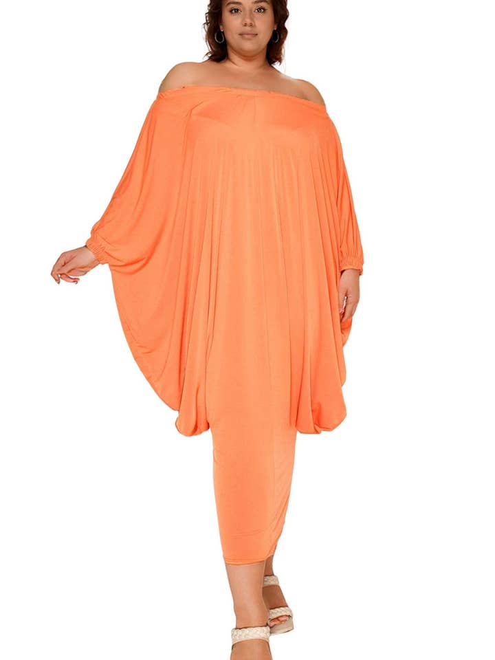 Off Shoulder Kaftan Dress for wholesale by J2 FASHION