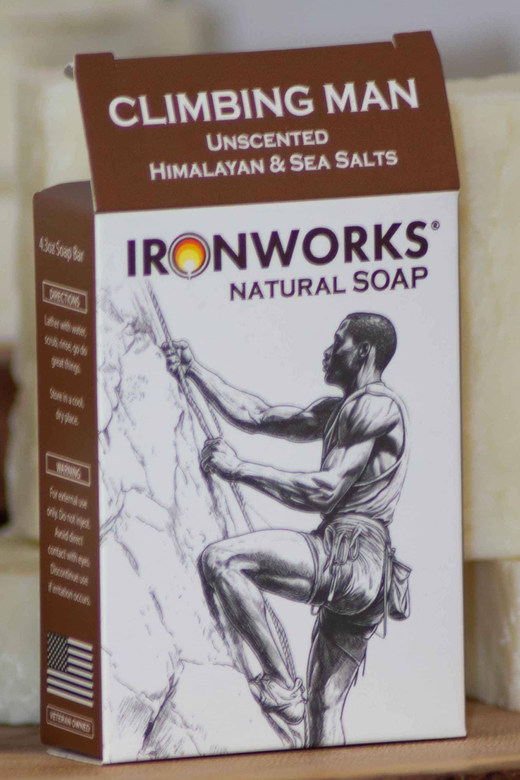 IRONWORKS Soap Company - Wholesale Bar Soap - Men's - Bar Soap Climbing Man0