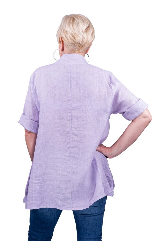 TINA Stephens Italy/Tees By Tina – Großhandel Hemd mit Button-down-Kragen – Damen – Princess Swing Top mit Taschen (BQ164)6