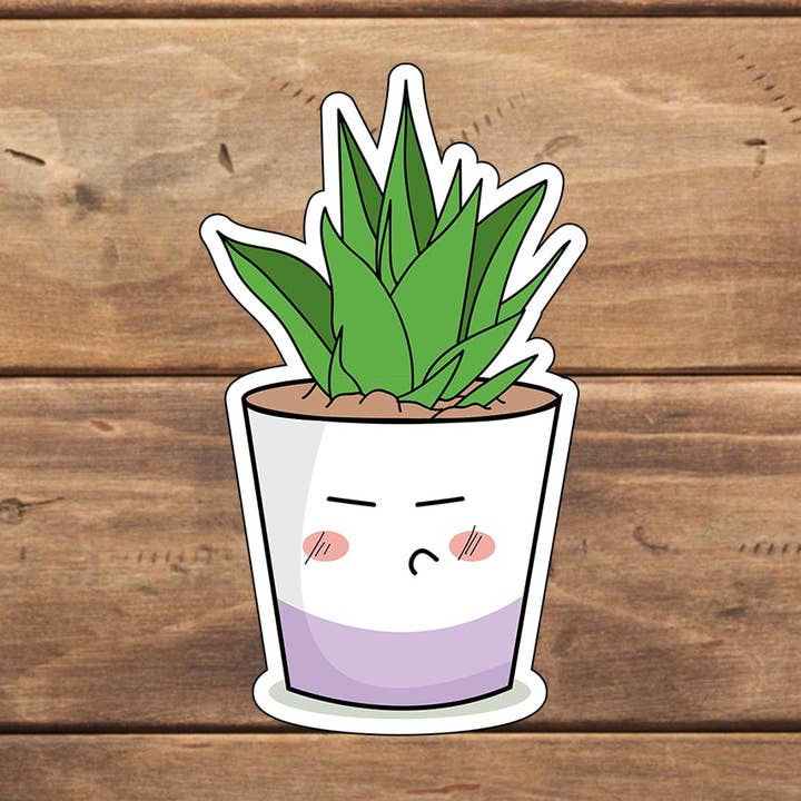 Cactus Sticker, Vinyl klistermærke, bærbar klistermærke, Tablet klistermærke for engroshandel hos C3DAR Design