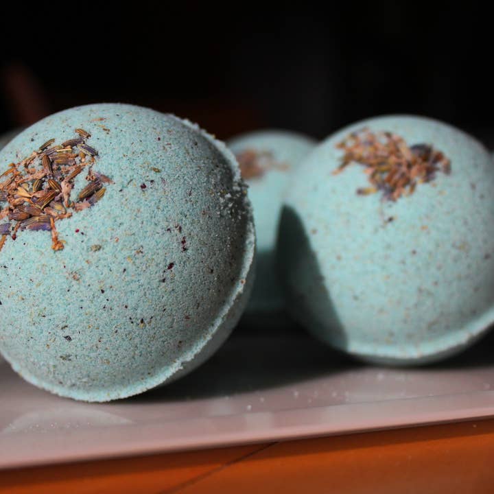 Red Cat Apothecary - Wholesale Bath Bomb/Fizz - Tranquility Ritual Bath Bomb | Milk + Lavender Luxury4