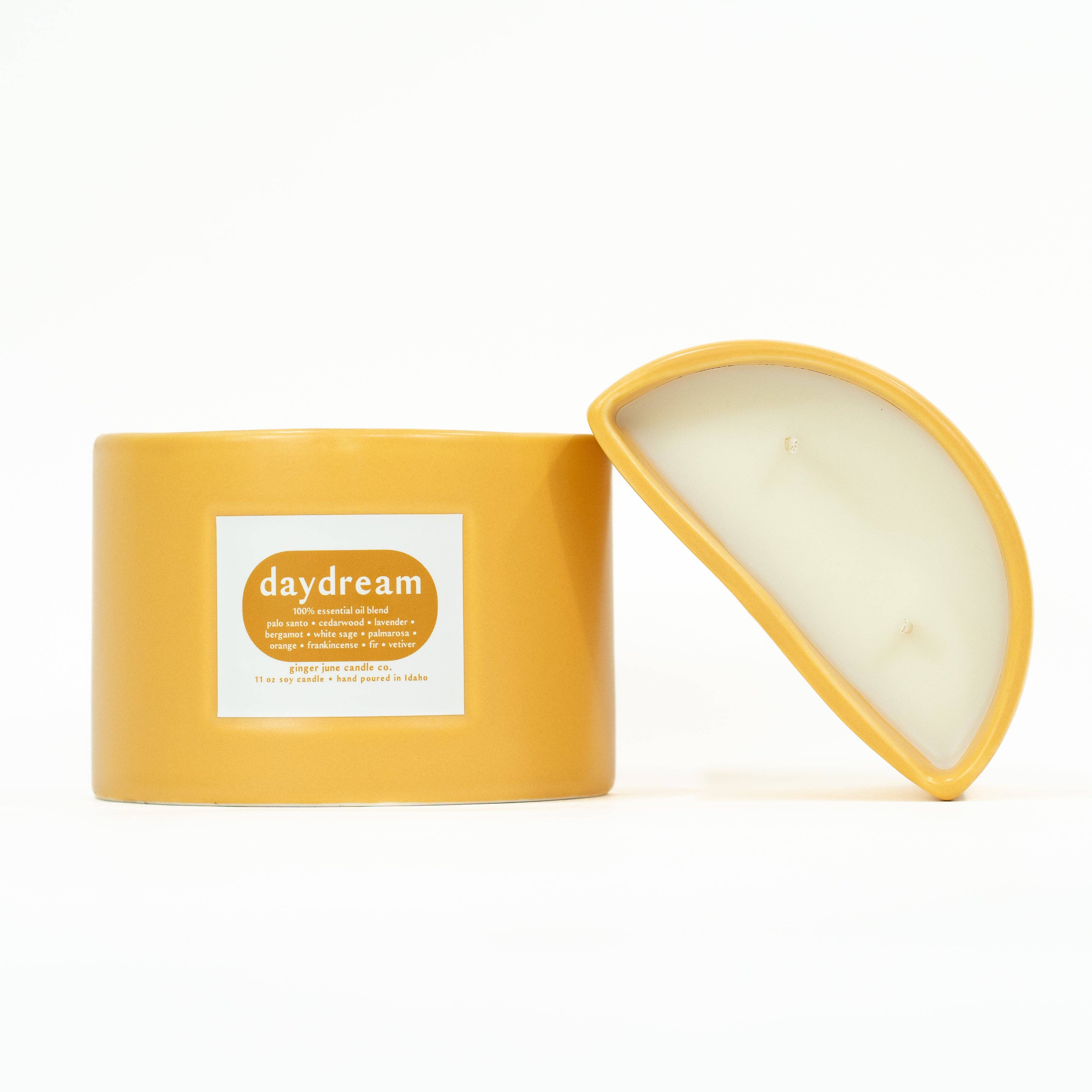 Ginger June Candle Co. - Venta al por mayor Velas en tarros - vela de media luna • 11 oz • 100% aceite esencial • 5 fragancias opti4