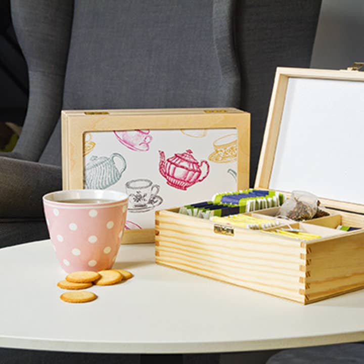 Théières et tasses imprimées classiques pour la vente par Contento