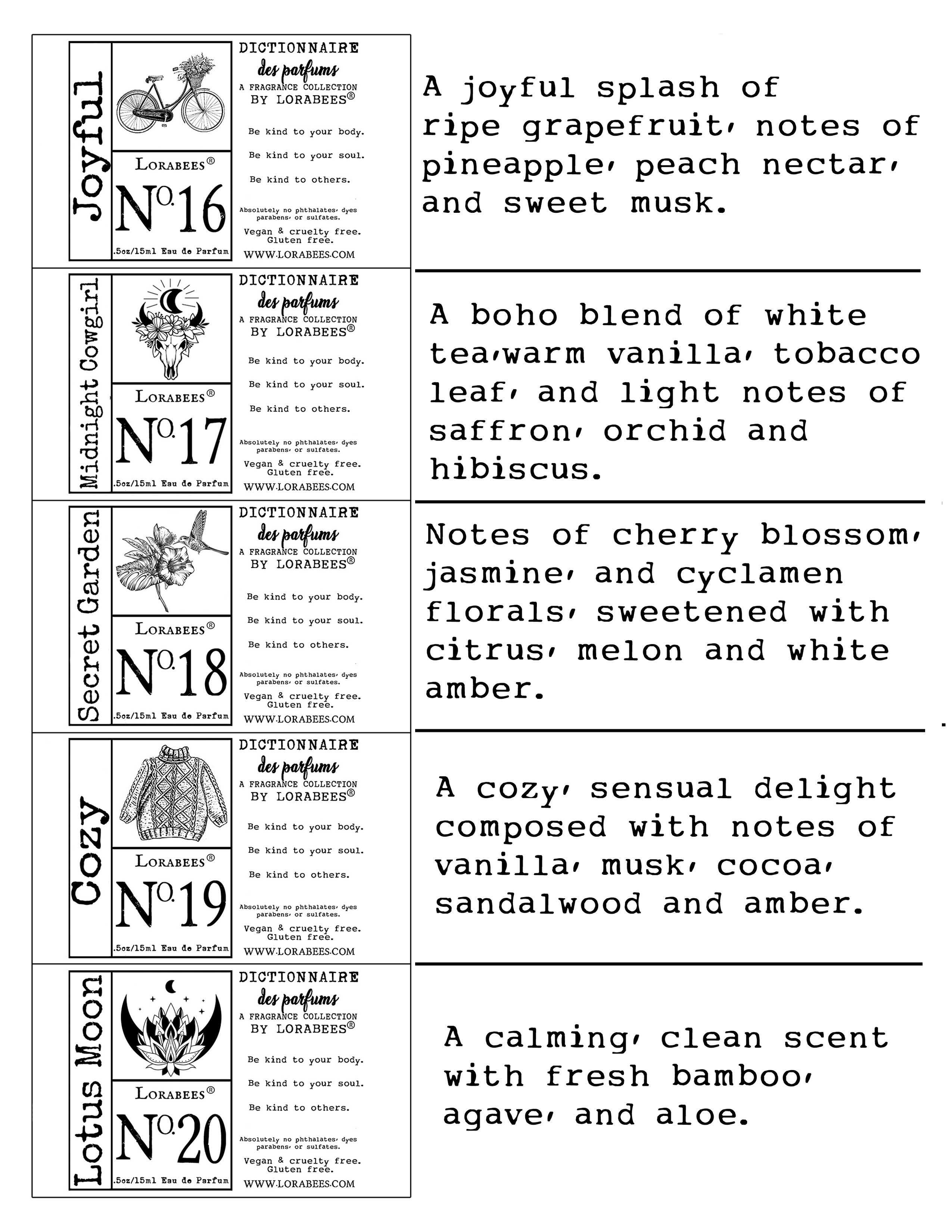 Lorabees - Wholesale Perfume/Eau de Toilette - Dictionnaire Des Parfum  Collection 1 oz  Spray Perfume5