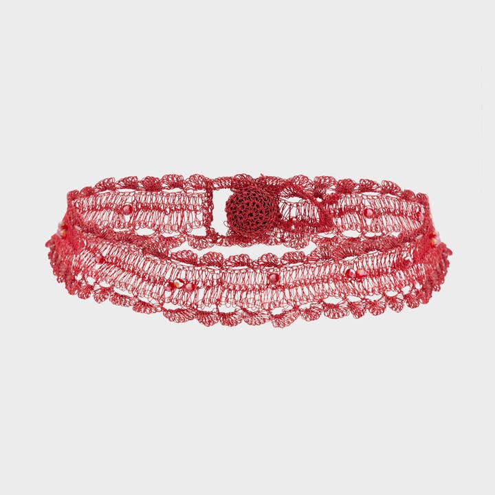 MARBELLA CHOCKER WITH STONES - N66 for wholesale by NALI'