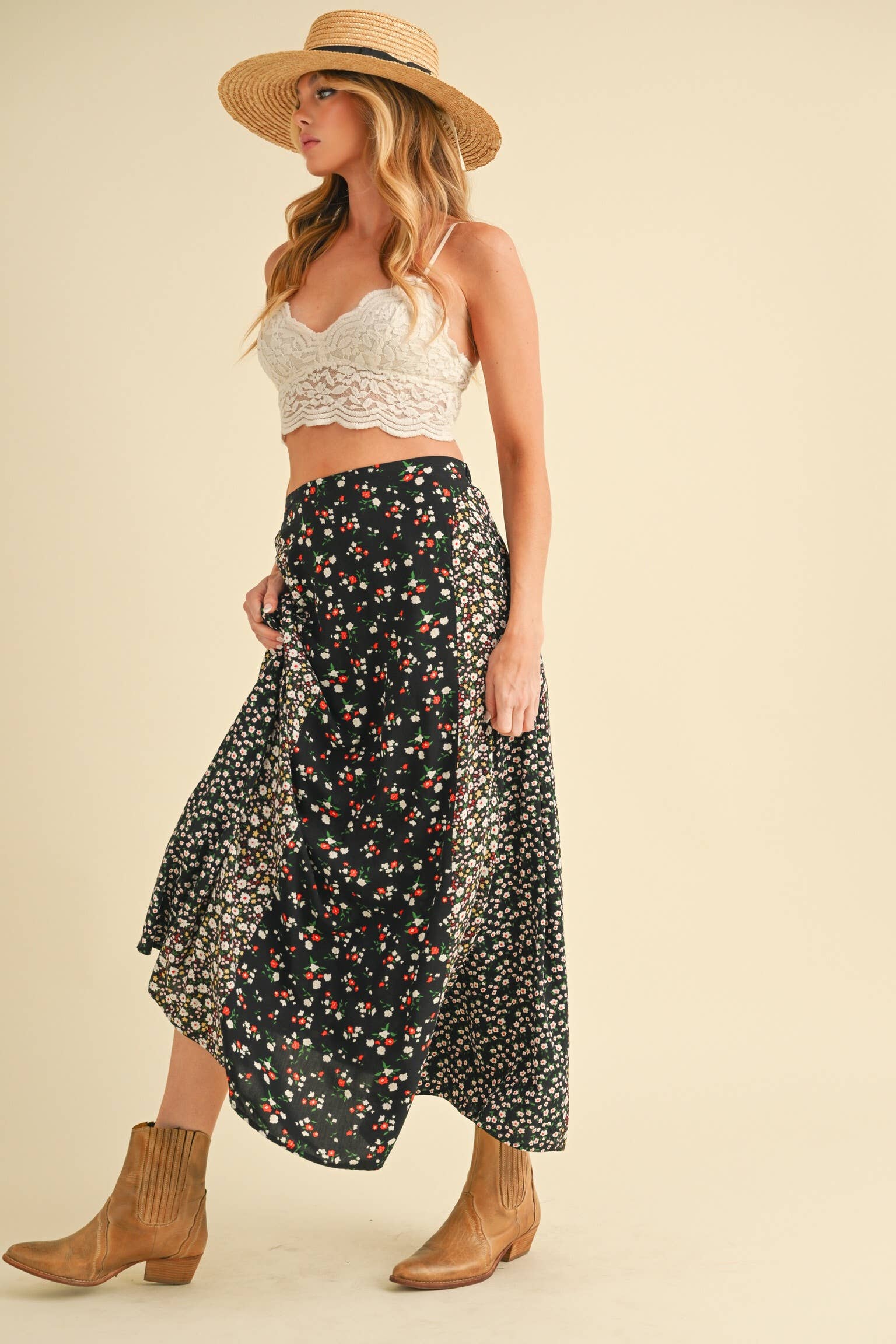 AEMI + CO - Wholesale Skirt - Women's - 745BK Melanie Skirt 151