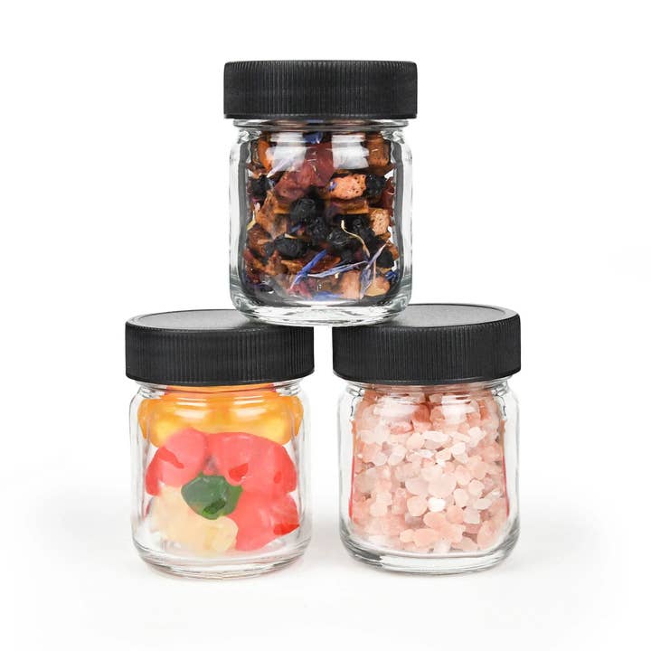 Human Objects® - Wholesale Jar - 1oz Glass Jar w/ Screw-Top Lid – Spice Jar – 252 Qty5