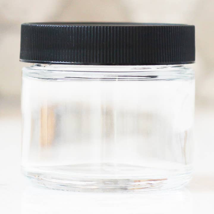 2oz Clear Glass Jar for wholesale by Matrix Aromatherapy