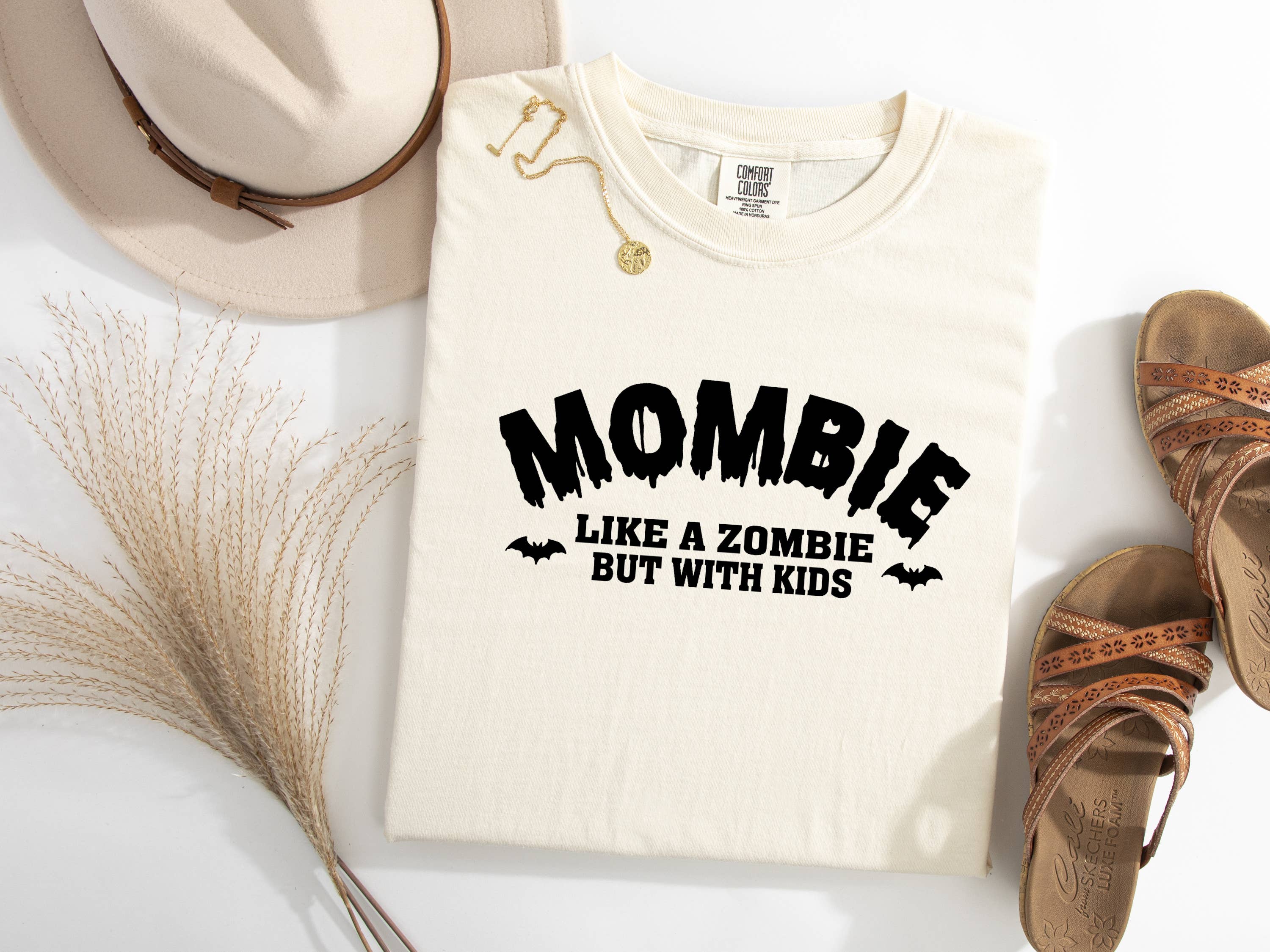 Fashion Within Boutique - Wholesale T-Shirt (Graphic) - Women's - Mombie Zombie Mom Falloween Halloween Kids Mothers Tshirt