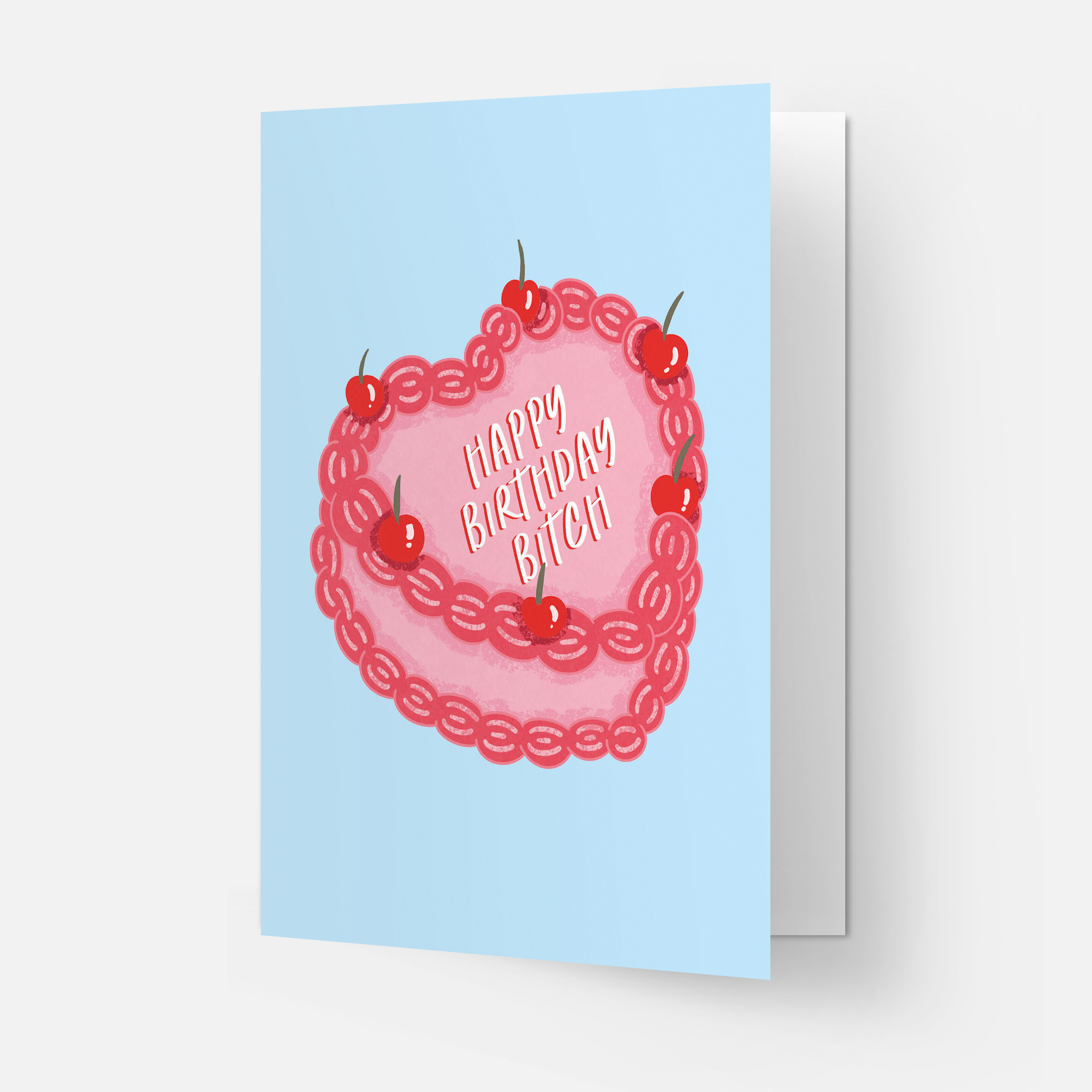 Kaart Blanche - Wholesale Birthday Card - Birthday Bitch Cake Greeting Card1