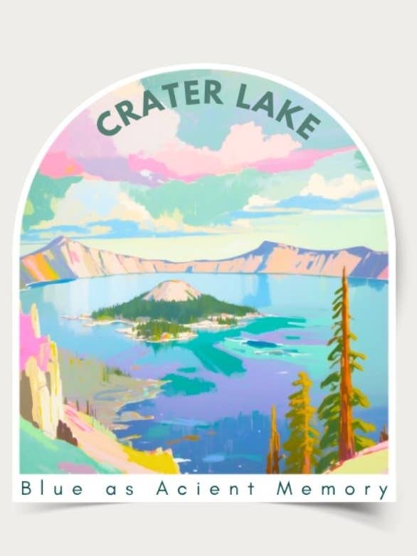 Crater Lake National Park Sticker for wholesale by Across Our Land