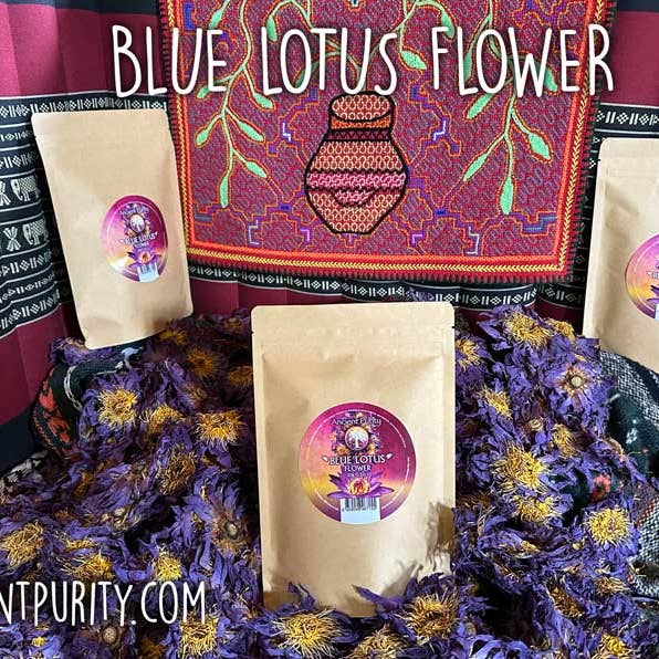 Ancient Purity - Vente Thé en vrac - Fleur de Lotus Bleu - 20g | Sri Lanka | Fleurs Entières | Thé3