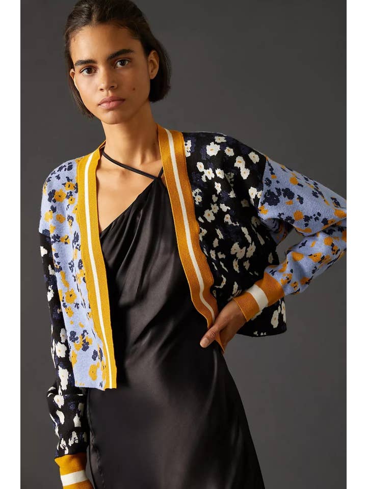 SAACHI - Wholesale Cardigan - Women's - Multitone Floral Cardigan2