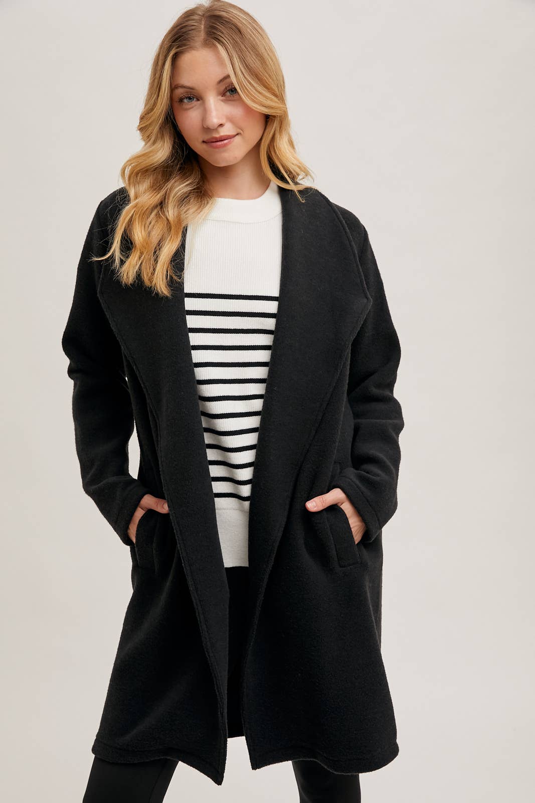 Bluivy - Wholesale Coat - Women's - OPEN FRONT KNIT COAT JACKET23