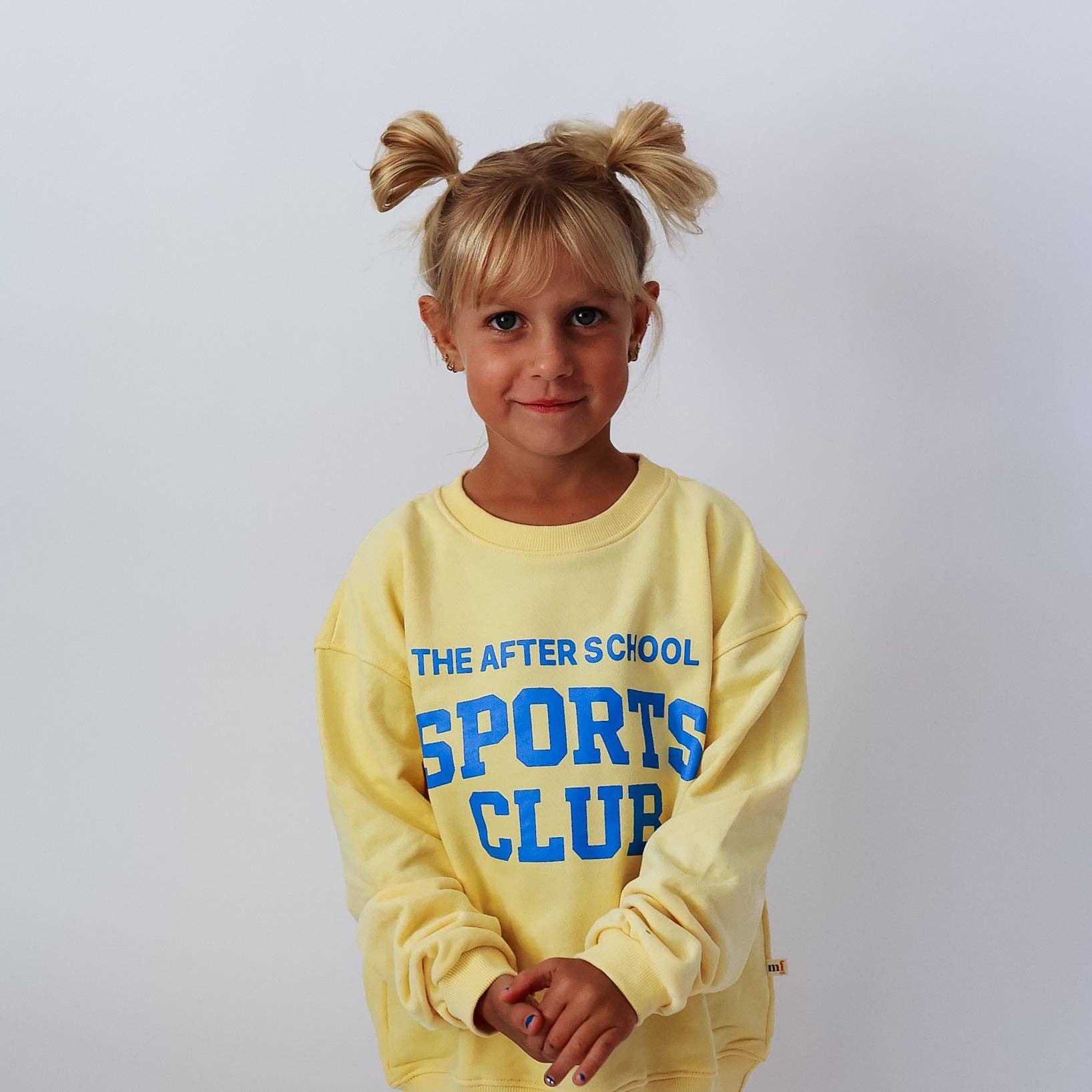 AFTER SCHOOL SPORTS CLUB | BUTTER YELLOW | oversized drop shoulder | KIDS for wholesale on Faire0