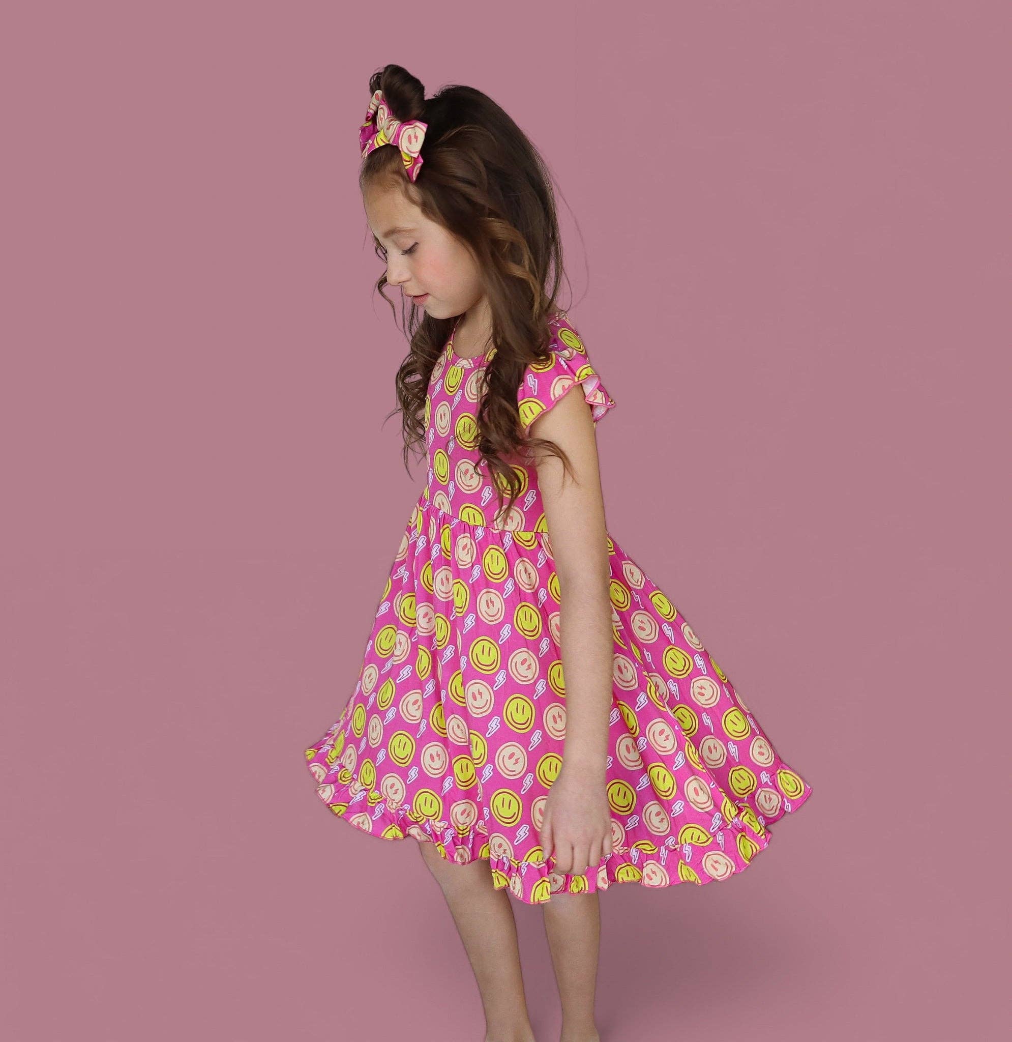 Dream Big Little Co. - Wholesale Dress - Kids - RADIANT SMILES DREAM RUFFLE DRESS7