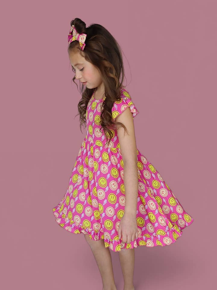 Dream Big Little Co. - Wholesale Dress - Kids - RADIANT SMILES DREAM RUFFLE DRESS7