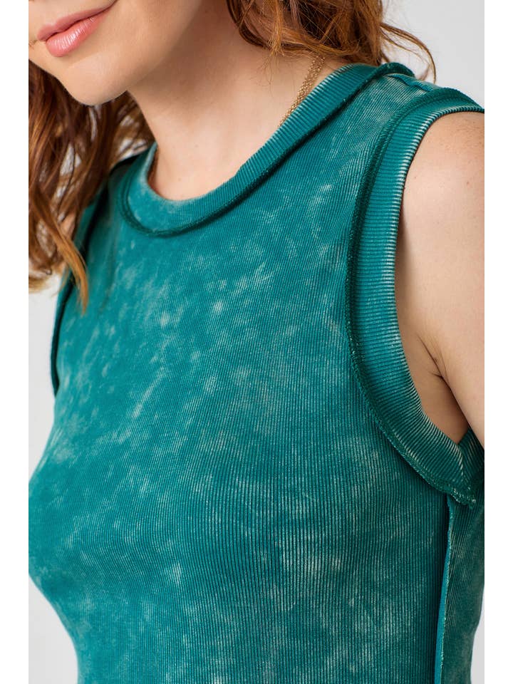 Mystree - Wholesale Tank Top - Women's - 60556 Exposed Seaming Ribbed Tank20