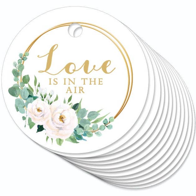 12 ANHÄNGER Love is in the Air • Ringe Zweige grün Rosen für den Großhandel von fioniony®