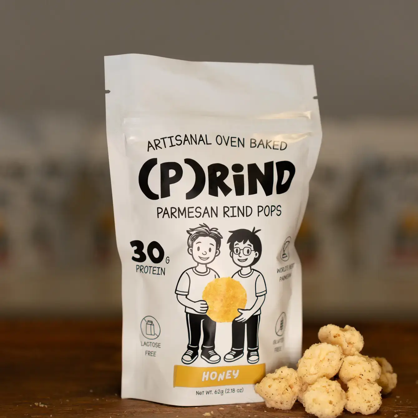 (P)rind, Co. - Wholesale Puffed Snack - Parmesan Pops Variety Bundle 1