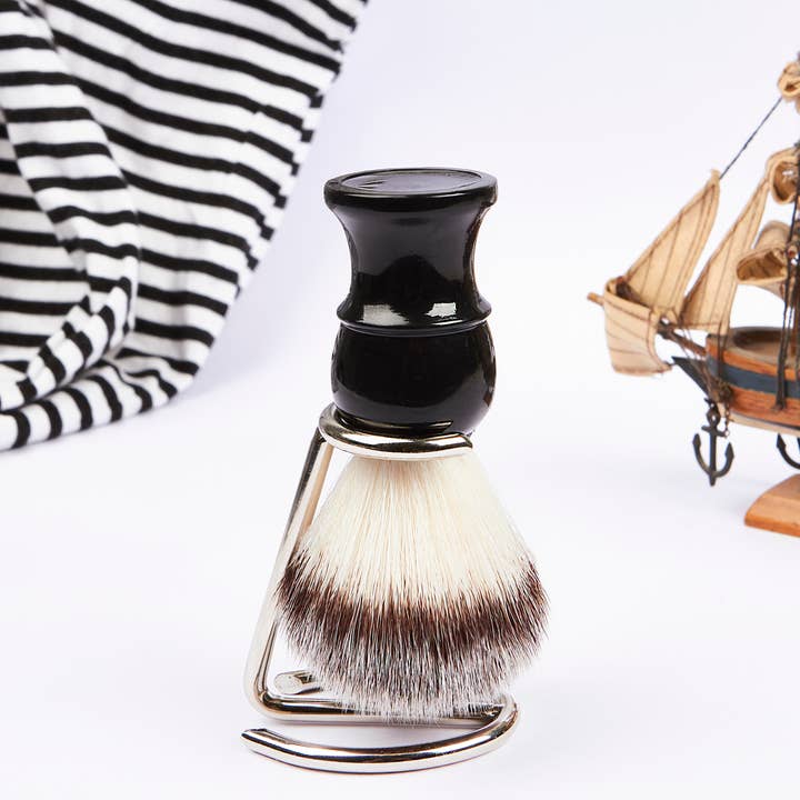basicare - Vendita all'ingrosso Pennello da barba - Uomo - Pennello da barba con supporto in acciaio inossidabile2