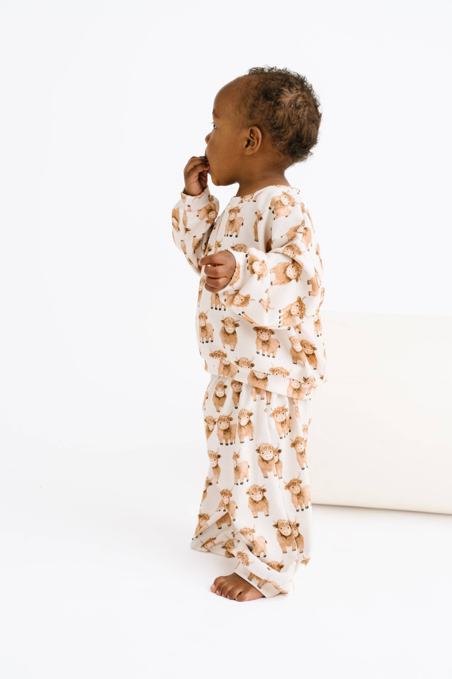 Little One Shop - Wholesale Top & Pant Set - Baby - Mini Highland Sweatsuit2